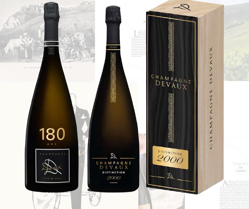 Deux magnums en édition limitée et un livre pour les 180 ans du champagne Devaux