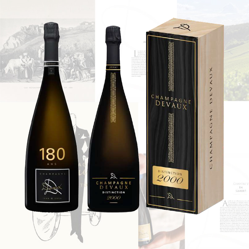 Deux magnums en édition limitée et un livre pour les 180 ans du champagne Devaux